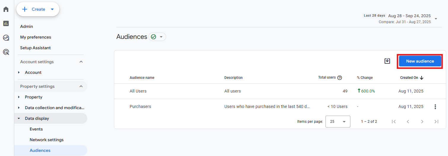 GA4 screen for selecting how you intend to use Google Analytics